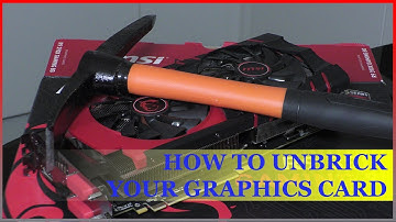 How to Fix a Bricked Graphic Card - any GPU