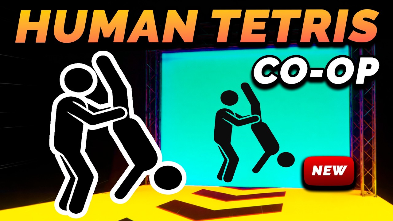 HUMAN TETRIS х 2 Player Co-op👯‍♂️| –500 kcal | Immersive Interactive Warm Up