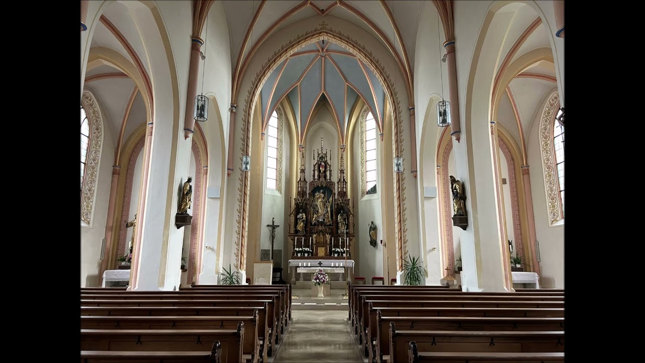 Bonbruck (LA) - Pfarrkirche Mariä Himmelfahrt: Vollgeläut zum Sonntageinläuten
