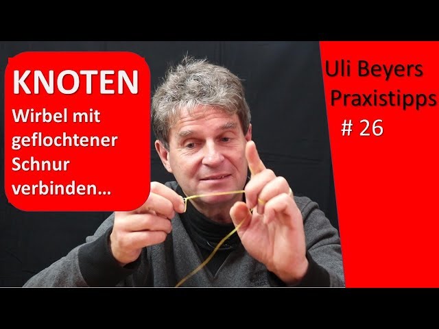 Wirbel mit geflochtener Schnur verbinden