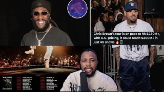 картинка: Турне Burna Boy было распродано, в то время как Крис Браун заработал более 300 миллионов долларов...
