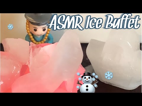 ICE ASMR -Tiny Man Tingles on Ice Buffet