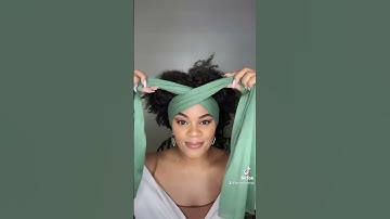 Viral Head Wrap Tutorial. Wrap Linked below #headwraptutorial #naturalhair #type4hair #shorts #curls