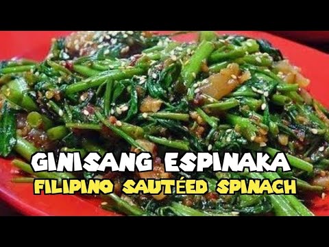 How To Cook  GINISANG ESPINAKA | Filipino-Style Sautéed Spinach