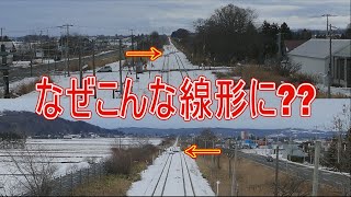 【駅に行って来た】JR北海道室蘭本線古山駅の分岐器線形はなぜこんな形に??