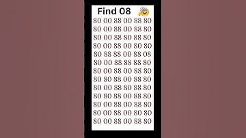 can you find 08 in 5 seconds? #wordpuzzlegame #game #mathematics #mindbendingquiz #puzzle6 5