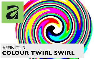 AFFINITY 3 Colour Twirl Swirl Design Create | How To Canva