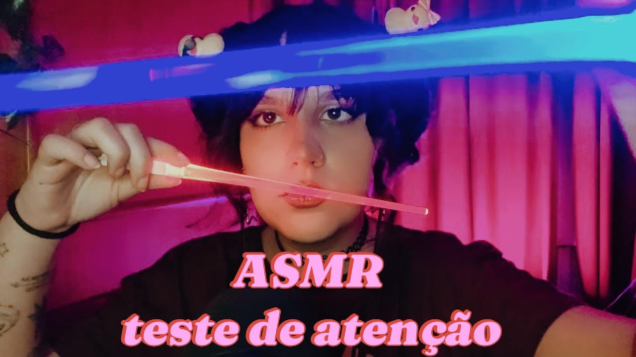 ASMR testando sua atenção xoxa, manca e capenga