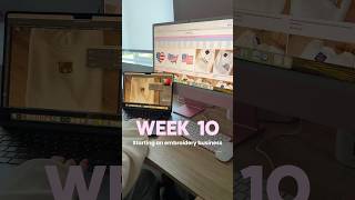 Embroidery business vlog: Week 10! Embroidered patches, mocknecks, thread organizing #embroidered