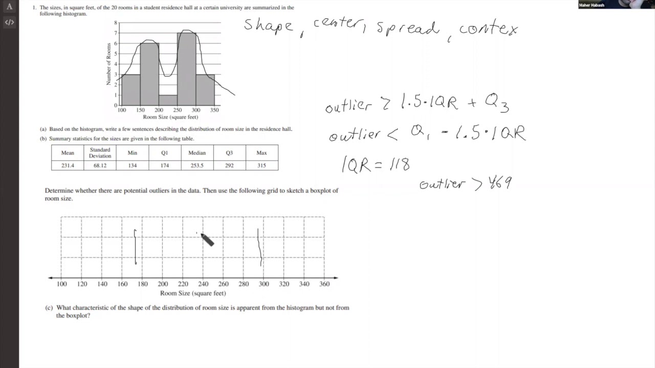 AP Statistics Tutoring 5/8/2020 - YouTube