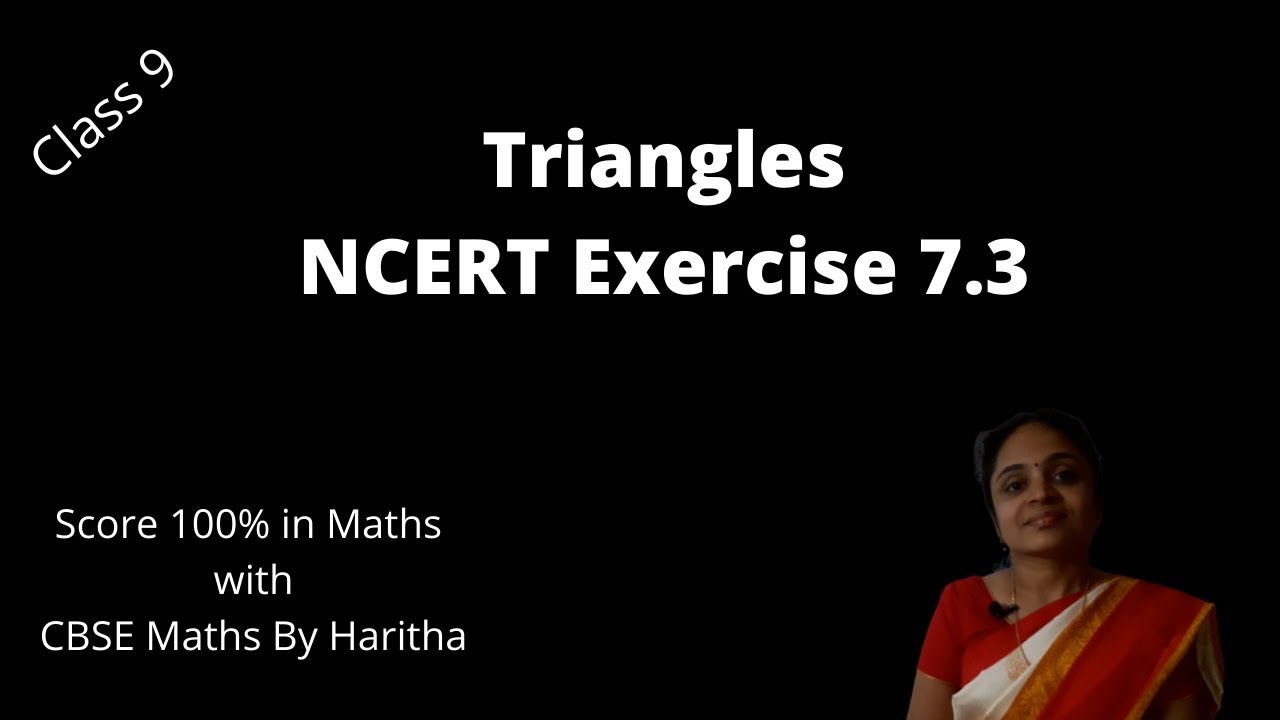 NCERT Class 9 Chapter 7 Triangles Exercise 7.3 - YouTube