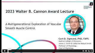2023 Walter B Cannon Award Lecture