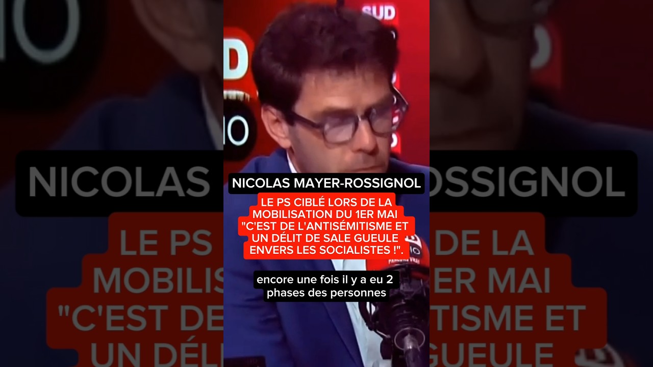Nicolas Mayer-Rossignol sur les attaques contre des militants PS lors de la manifestation du 1er mai