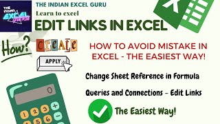 Celebrity Edit Links in Excel - The Easiest and Most Error-Proof Way! @THEINDIANEXCELGURU Wealth