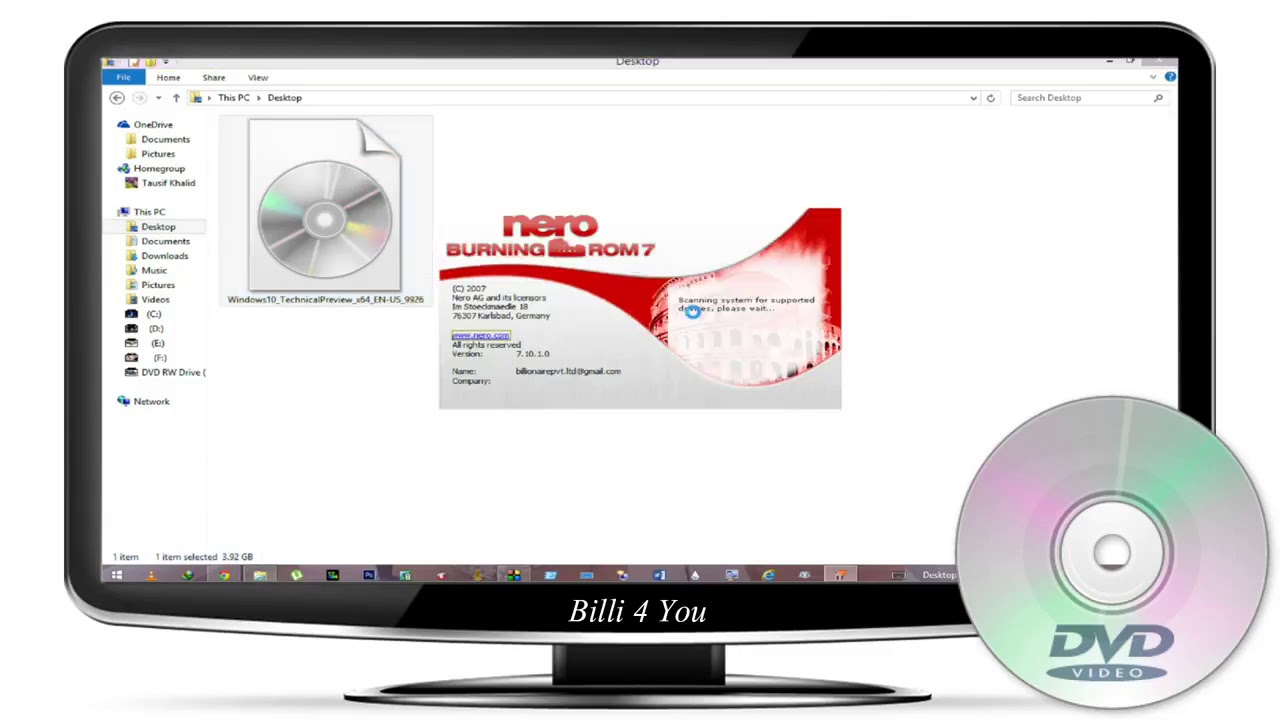 How To Make Bootable DVD With Nero Windows 10, 8, 7 How to Burn an ISO