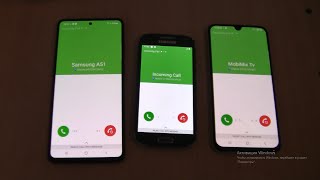 Samsung Galaxy A51+A40+S4 mini  Triple fake Over the Horizon incoming call