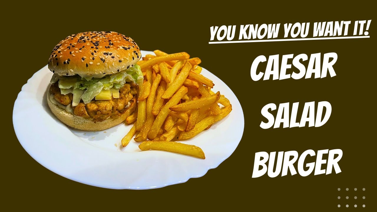 These Chicken Caesar Burgers Turned Out WAY Better Than Expected