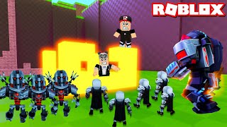 Lav Bloklarından Kale Yaptık! Canavarlar Geliyor Kendini Savun  Panda ile Roblox Build and Survive!