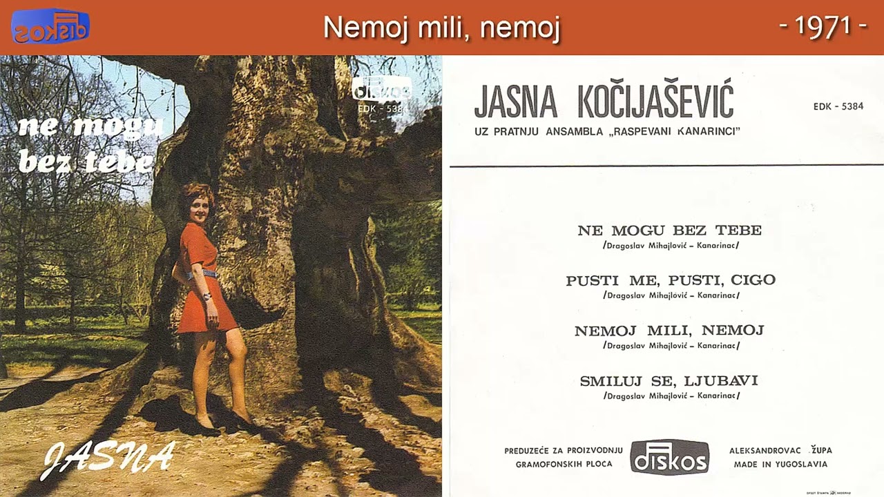 Jasna Kočijašević - Ne mogu bez tebe - (Audio 1971) - SINGLICA