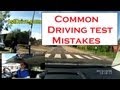Common driving test mistakes