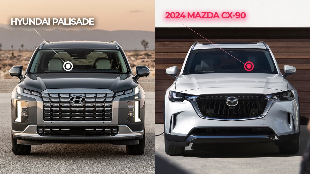 2024 Mazda CX 90 vs 2023 Hyundai Palisade - YouTube