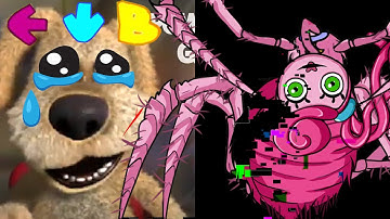 Talking BEN React to Mommy Long Legs Characters | FNF MEME Playground test | Poppy Playtime 2