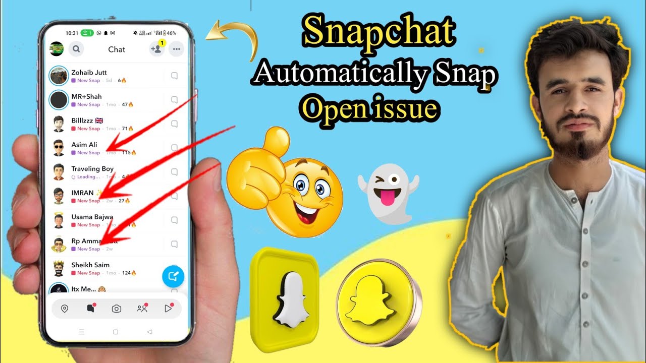 Snapchat Automatically Snap Open Issue Auto Open Snap Ko Band Kesy Kary Fix Snapchat YouTube