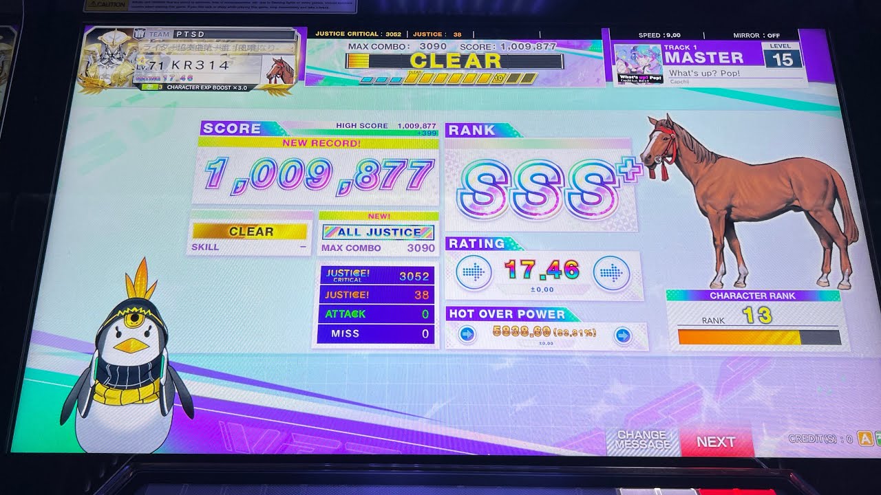 CHUNITHM】What's up? Pop! (Master 15) AJ 38-0-0 【チュウニズム