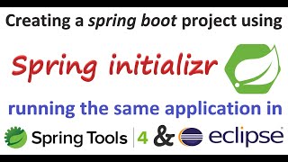 How to create spring boot project using spring initializr | import project in sts4 and eclipse IDE