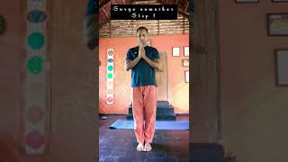 Surya Namaskar - Step 1 - Prarthana Mudra - Prayer Pose