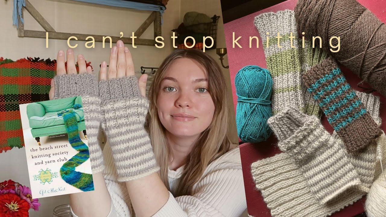 beginner knitting diaries: making fingerless gloves & yarn shopping ...