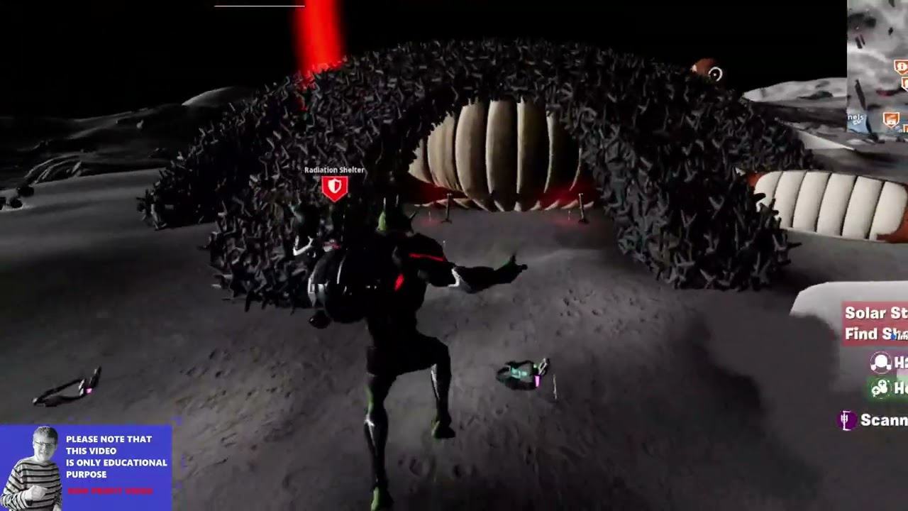 fortnite  map the moon./ lunar horizons