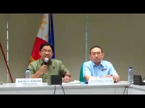 TUKLASIN NATIN AT DAR SECRETARY PRESSCON ON 358 HECTARES TADECO-HLI LANDS