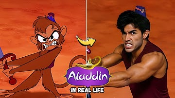 Aladdin in REAL LIFE | Cartoon vs AI Animation [Part 4]