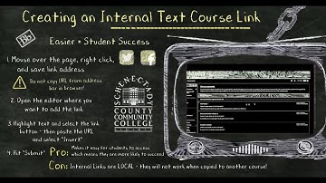 Creating an Internal Text Link in Blackboard