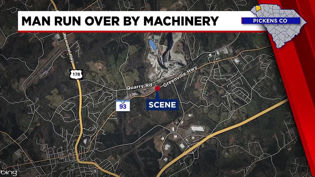 Man dies after being run over by machinery at Pickens County landfill