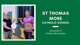 Assembly and Frisbee Workshops at St Thomas More Catholic School