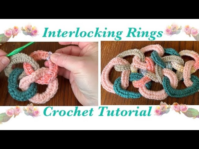 How To Crochet Interlocking Rings All Sizes/Tejer 