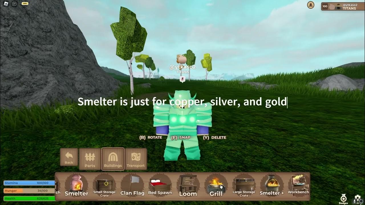 Roblox Stranded How to Smelt Obsidian, Sapphire, and Emerald Ore YouTube