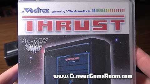 Classic Game Room - THRUST review for Vectrex