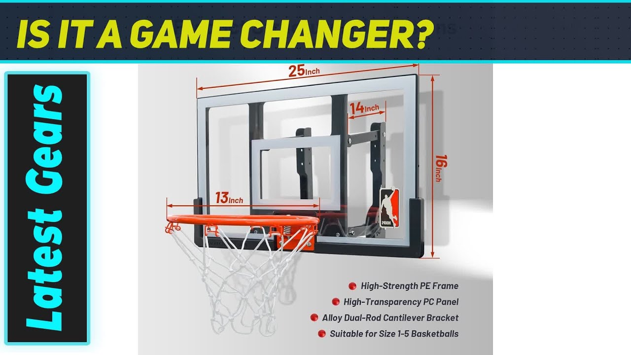 Amazing Mini Basketball Hoop! Adjustable, Silent, Shatter-Proof