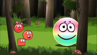 Rainbow Ball vs Red Ball 4 Deep Forest