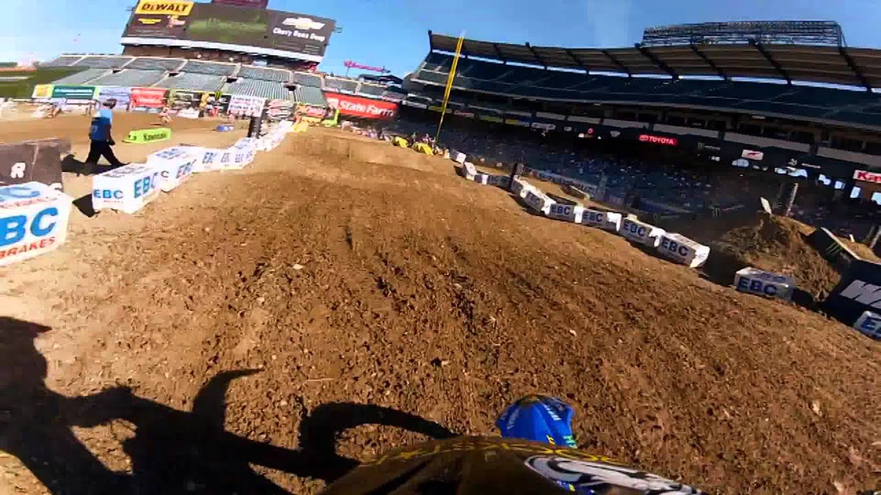 GoPro HD: Nico Izzi Practice Lap 2012 Monster Energy Supercross Anaheim 2