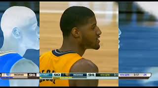 Paul George drains a deep 3 to beat the buzzer #nba #basketball #viral #goat