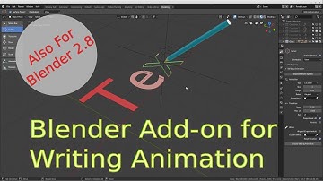 Free Blender Add-on to Generate Writing Animation