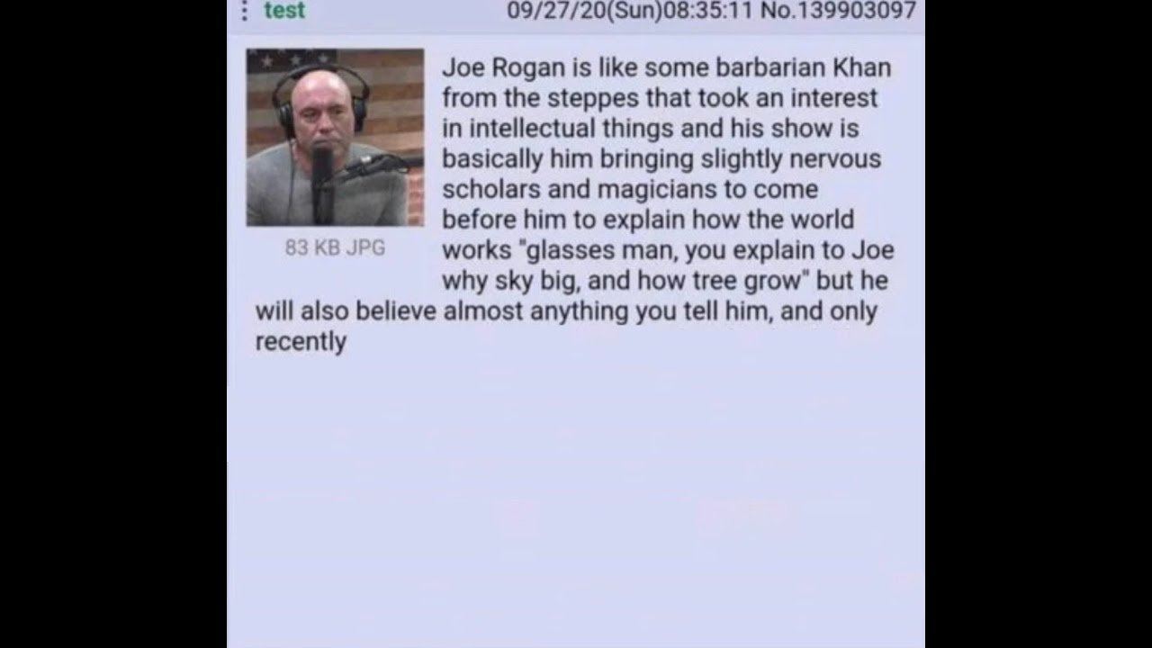 Joe 'The Khan' Rogan - YouTube