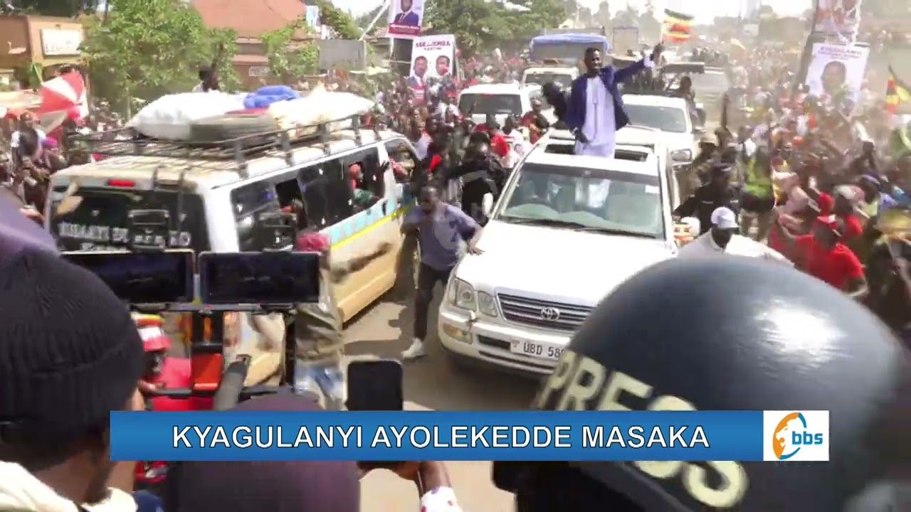 Embuutu Zisindogomye e Buwama Kyagulanyi Bwabadde Ayolekera Masaka