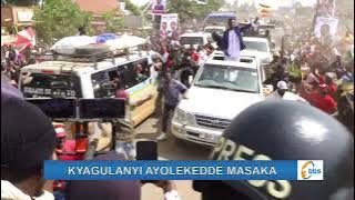 Embuutu Zisindogomye e Buwama Kyagulanyi Bwabadde Ayolekera Masaka