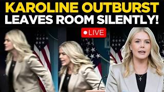 LIVE: Karoline Leavitt ABRUPTLY Ends Presser, Refuses To Take Questions, Leaves Reporters Stunned