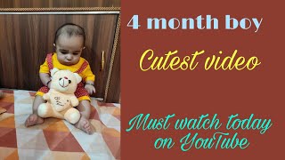 4 month boy cute compilation of photos #cutebaby #cuteways #babyawesome